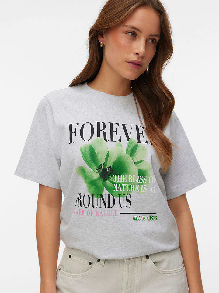 Vero Moda Shirt in Hellgrau - S