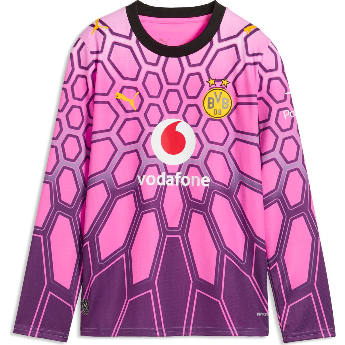 Puma BVB GK Replica LS Jersey Jr purple pop-pink pixel (77) 116 786351-77-116