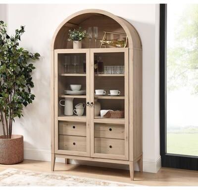 Modway "Nolan 74"" Tall Arched Storage Display Cabinet"