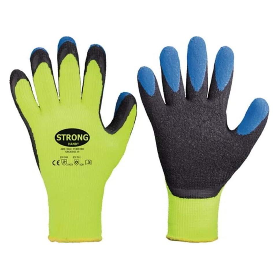 Stronghand Handschuhe Forster Grösse 10 neon-gelb/blau EN 388, EN 511 PSA-Kategorie II (10) (0242-10H)