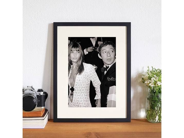 Tableau déco Gainsbourg and Birkin Cadre : hêtre massif verni Revêtement : plexiglas Multicolore 32 x 42cm