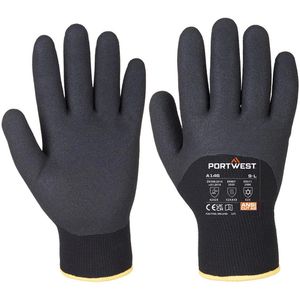 Portwest Arbeitshandschuhe Arctic, A146BKRXXL, Nitril-Beschichtung, schwarz, Größe 11 / XXL
