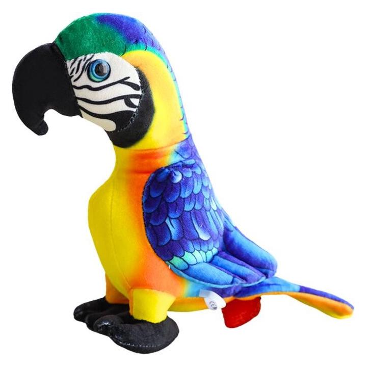 Lean Toys Leantoys Plüsch-Maskottchen gelber Papagei 20 cm (20 cm) (LEA16850-uniw)