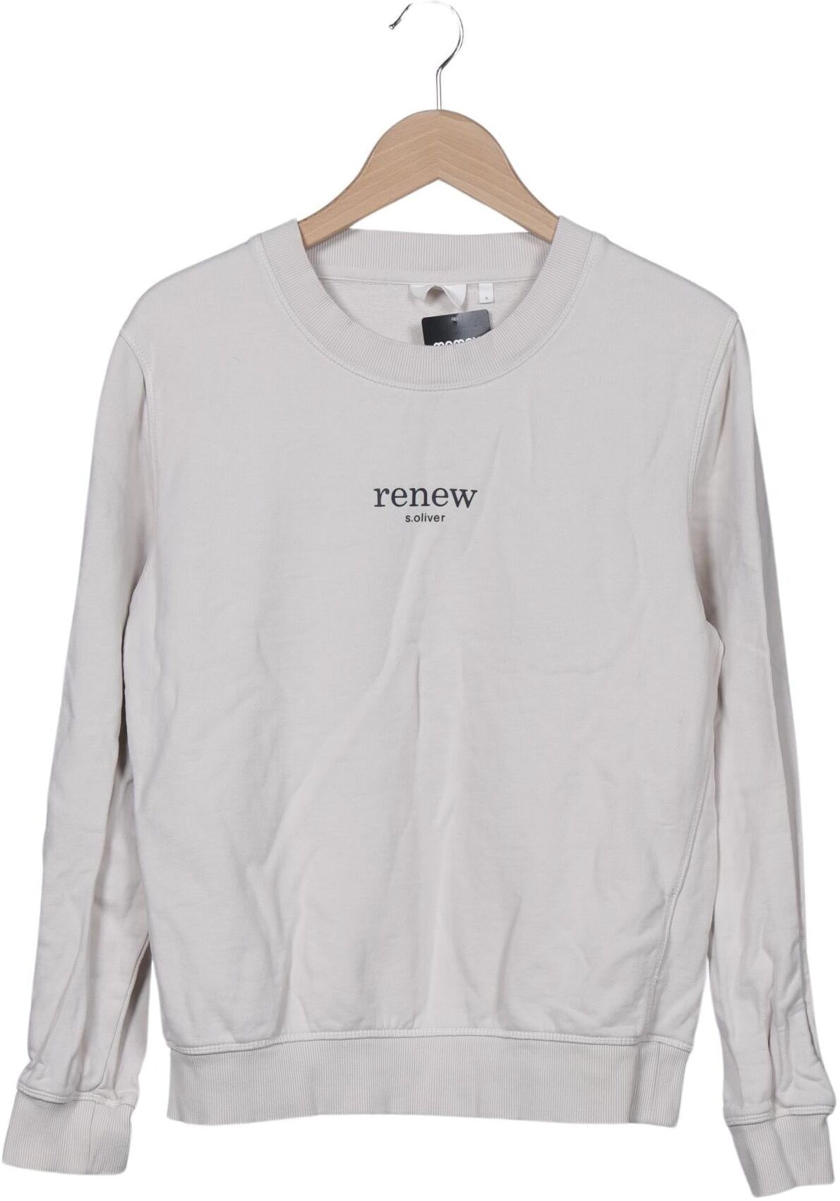 S. Oliver Herren Sweater, Cremeweiß, Gr. S, Elasthan / Baumwolle - Second Hand