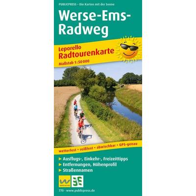 Publicpress Leporello Radtourenkarte Werse-Ems-Radweg 1:50.000, Sonstige von , KOMPASS Freytag & Berndt, 978-3-89920-770-5