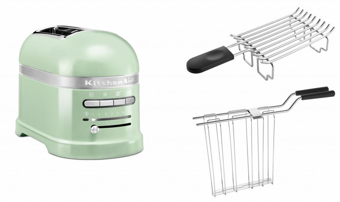 KitchenAid Set 1, Toaster + Brötchenaufsatz Artisan 5KMT2204 Pistazie