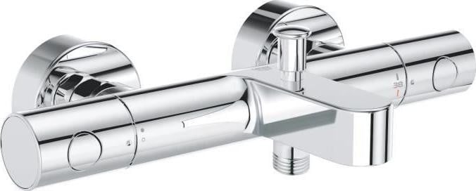 Grohe Precision Thermostaatdouchekraan met temperatuurbeperker en waterbesparende functie, chroom, wandmontage
