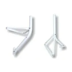 Standfuß / Wandhalter für Torodial T90 Antenne hellgrau
