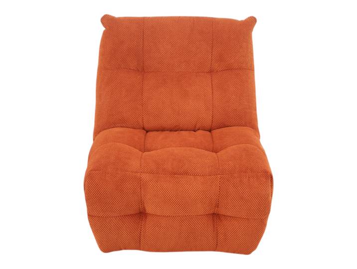 Fauteuil relax tissu terracotta