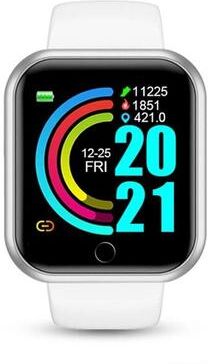 Uplift Essentials Multifunctional Bluetooth Fitness Smartwatch white