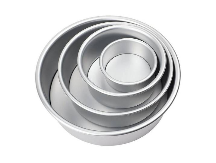 LuxusKollektion Springform Kuchenform Rund 4-tlg Set Aluminium Ø 10-26cm, (4-tlg)
