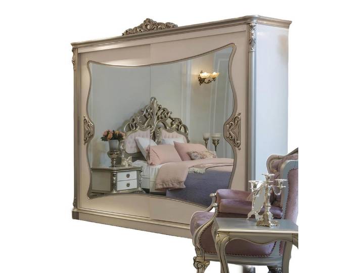 Xlmoebel Kleiderschrank Klassischer Kleiderschrank in Holzoptik mit Regal für Ordnung (1-St., Kleiderschrank) Hergestellt in Europa