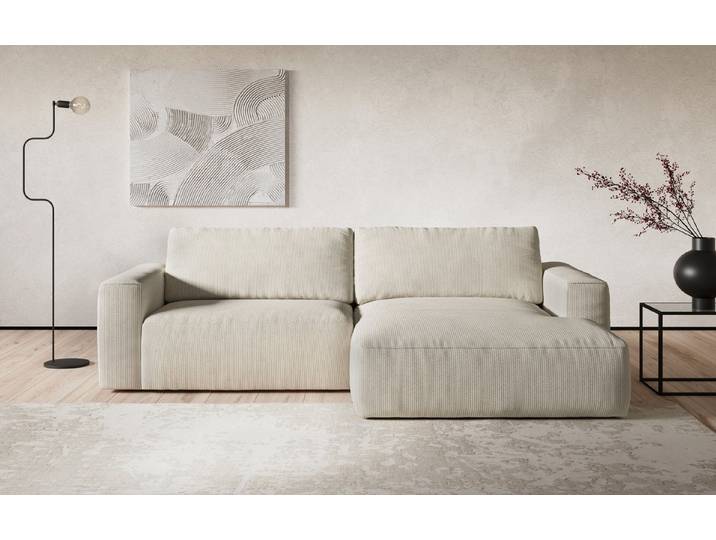 COTTA Ecksofa Lasso in Cord, Cord-Stoff