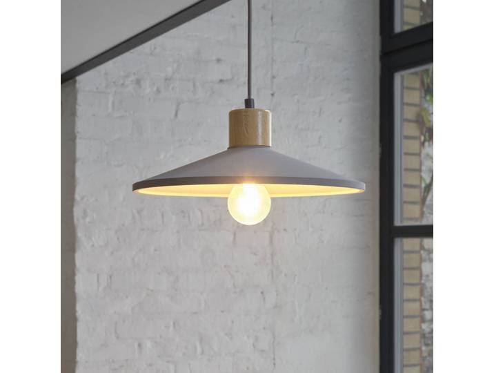 OSRAM Hängelampe CONCRETE WOOD, dimmbar, alu / grau / zink, für Wohn- / Esszimmer, Beton, Junges Wohnen, Pendelleuchte