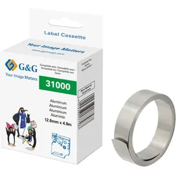 G&G Aluminium Prägeband ersetzt Dymo Rhino 31000 für M1011