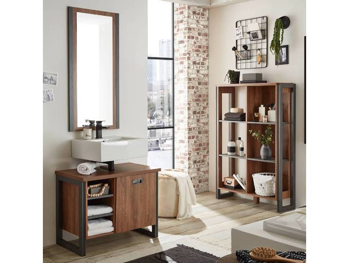 Badezimmerset V 3-teilig 191 x 205 x 40cm Braun