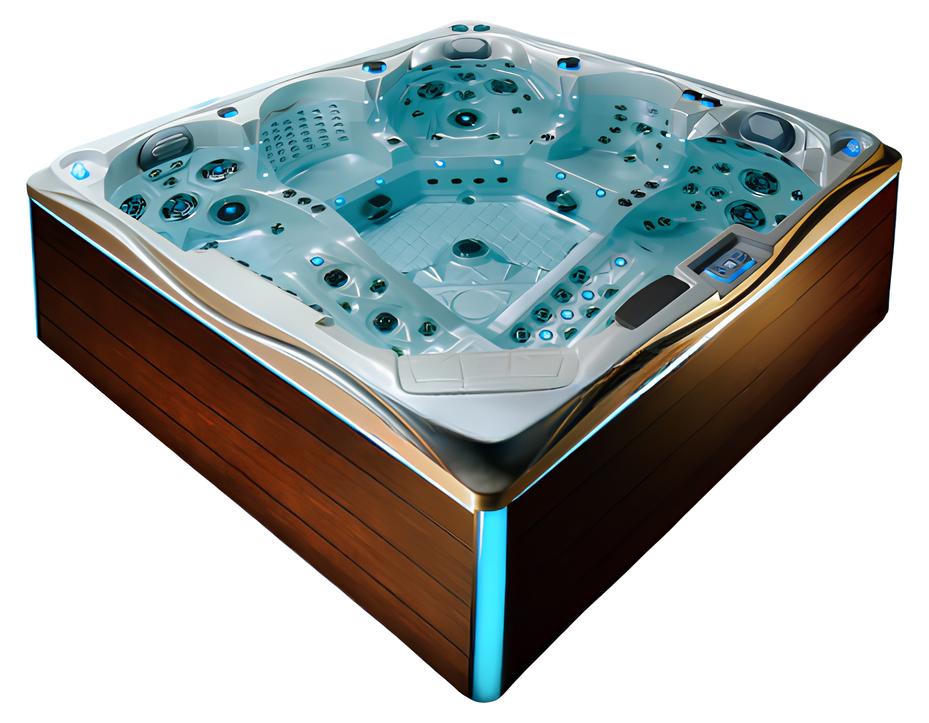 Sprudelbad Whirlwanne Whirlpool Außenwhirlpool Hydromassagewanne 230x230cm