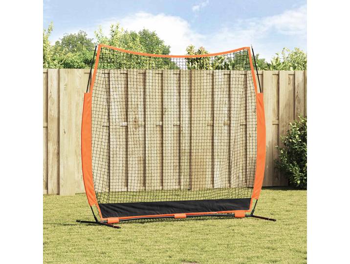 vidaXL Baseball-Übungsnetz Schwarz 250 x 106,5 x 210 cm Polyester