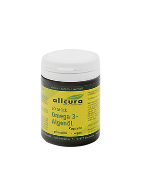 allcura Naturheilmittel GmbH OMEGA-3 ALGENÖL Kapseln 60 St 17520471