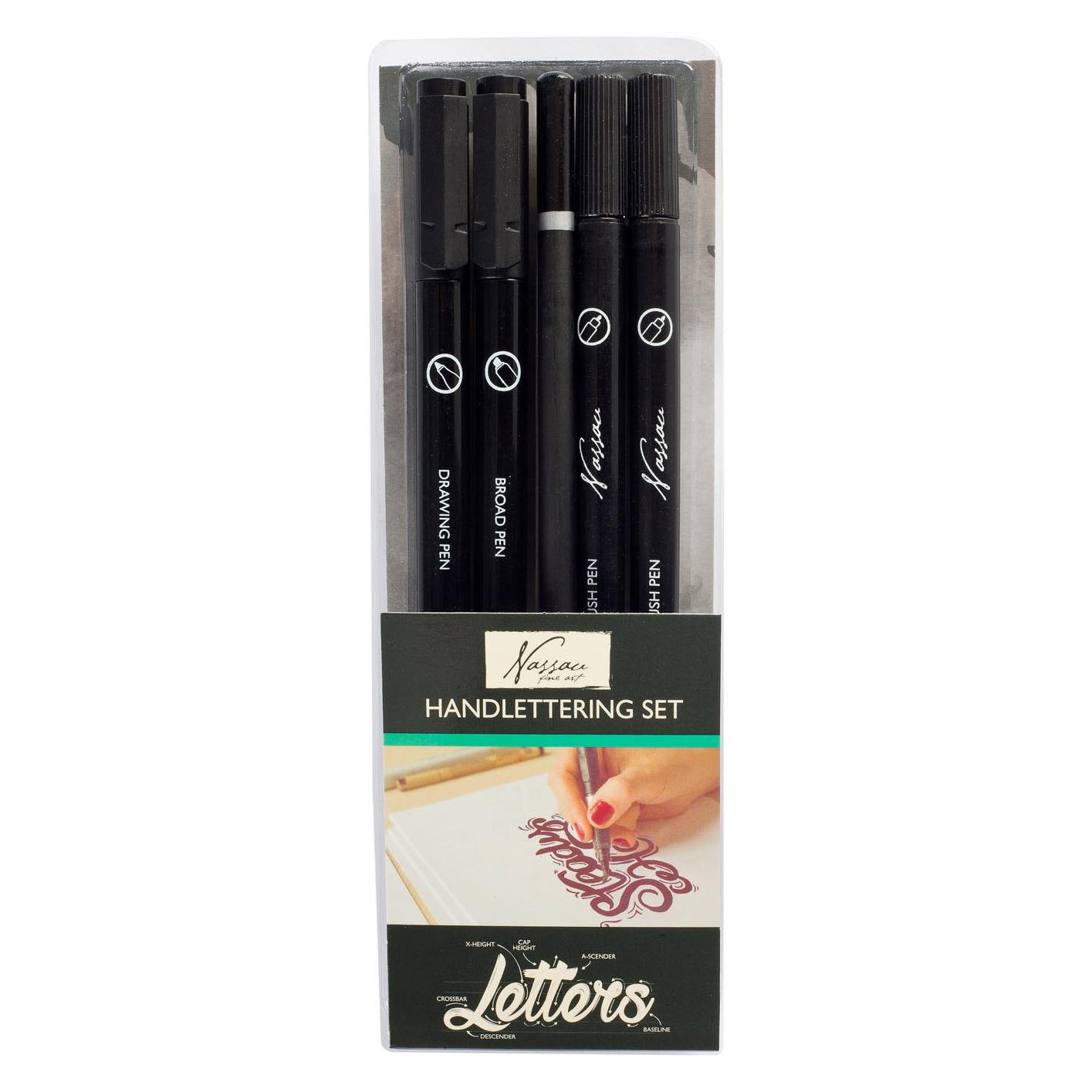 Grafix Nassau Handlettering-Set, 5tlg. (5x) (AR0108/GE)