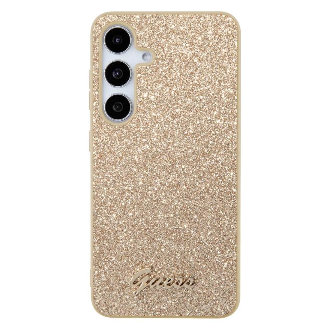 Guess Tasche für S24+ S926 GUHCS24MHGGSHD Hardcase Glitter Script gold (Samsung Galaxy S24+) (1467198017)