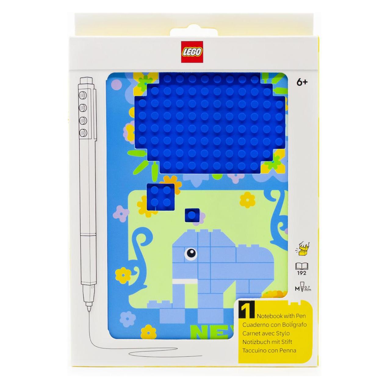LEGO EZ2R Notizbuch mit Stift Elefant (Gepunktet, Harter Einband) (53633)