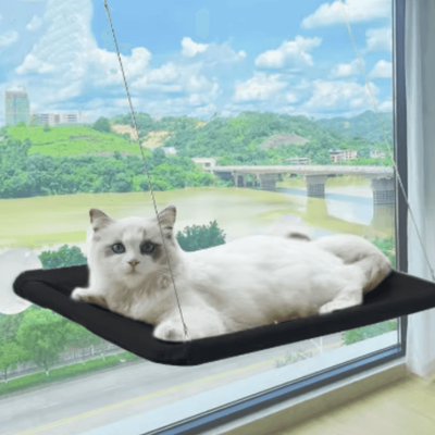 Inspire Curations SunnyPerch Window Cat Hammock Bed black