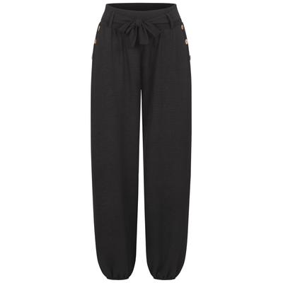 Stoffhose CLOUD 5IVE "CLOUD 5IVE", Damen, Gr. S, US-Größen, schwarz, 95% Polyester, 5% Elasthan, unifarben, normal, Hosen Stoffhose