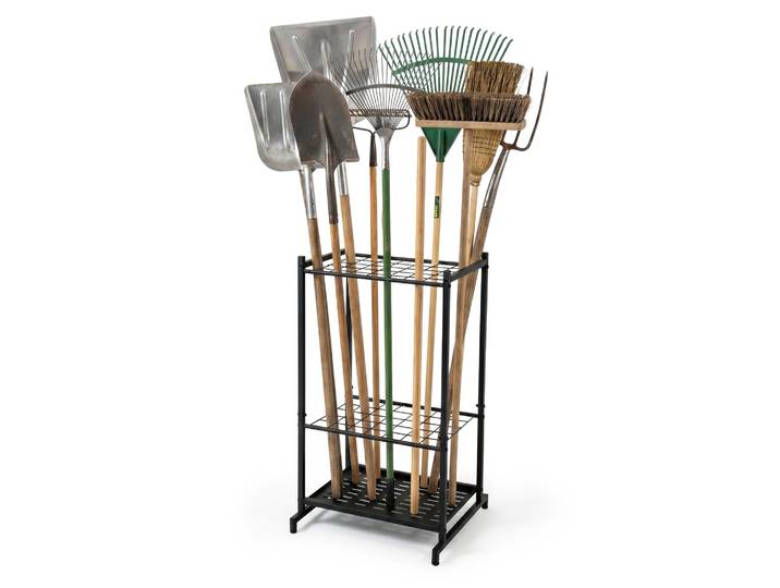 Relaxdays Support Pour Outils De Jardin\, 35 Outils\, Garage & Abri De Jardin\, Robuste\, Compact\, Acier\, Noir