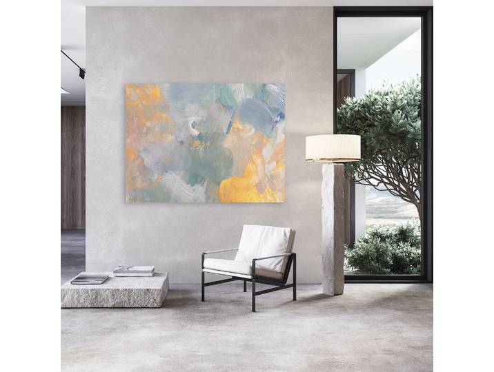Acrylglasbild QUEENCE Wischtechnik in Pastelltönen , farbe rahmen: ohne rahmen, bild ist freischwebend, B:60cm H:40cm T:0,4cm, Acrylglas, Bilder, Acrylglasbild, Kunstdruck in Galeriequalität inkl. rückseitigem Aufhängesystem