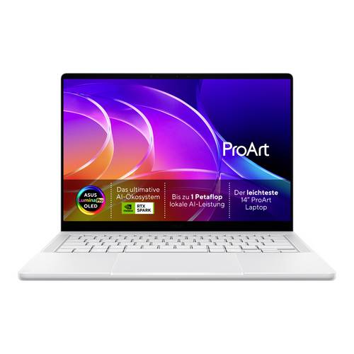 Asus Notebook ProArt P14 NVIDIA RTX Spark N1X 35.6cm (14 Zoll) 3K N1X 32GB RAM 1TB SSD Deutsch, QWERTZ Nvidia NVIDIA Blackwell RTX