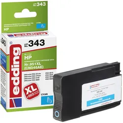 edding Druckerpatrone EDD-343 cyan kompatibel zu HP 951XL (CN046AE)