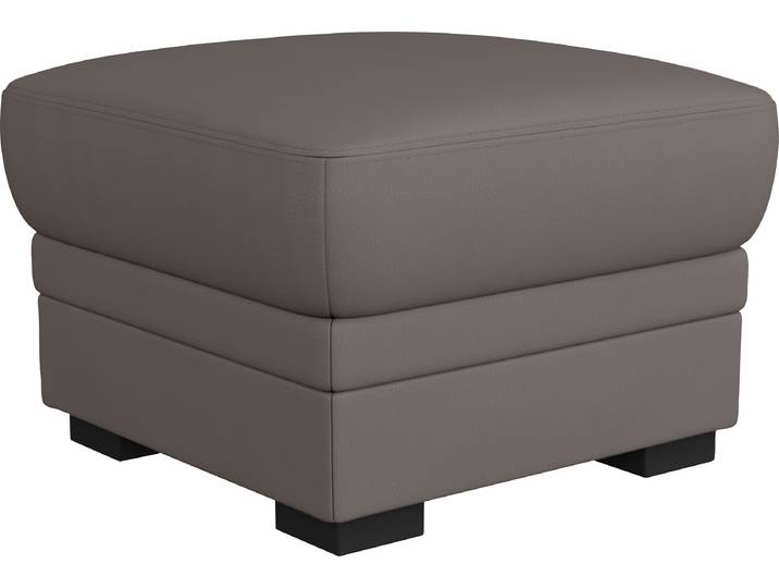 Hocker, Kunstleder SOFTLUX®, Beige, 68×45×68 cm, Mit Stauraum, Cotta