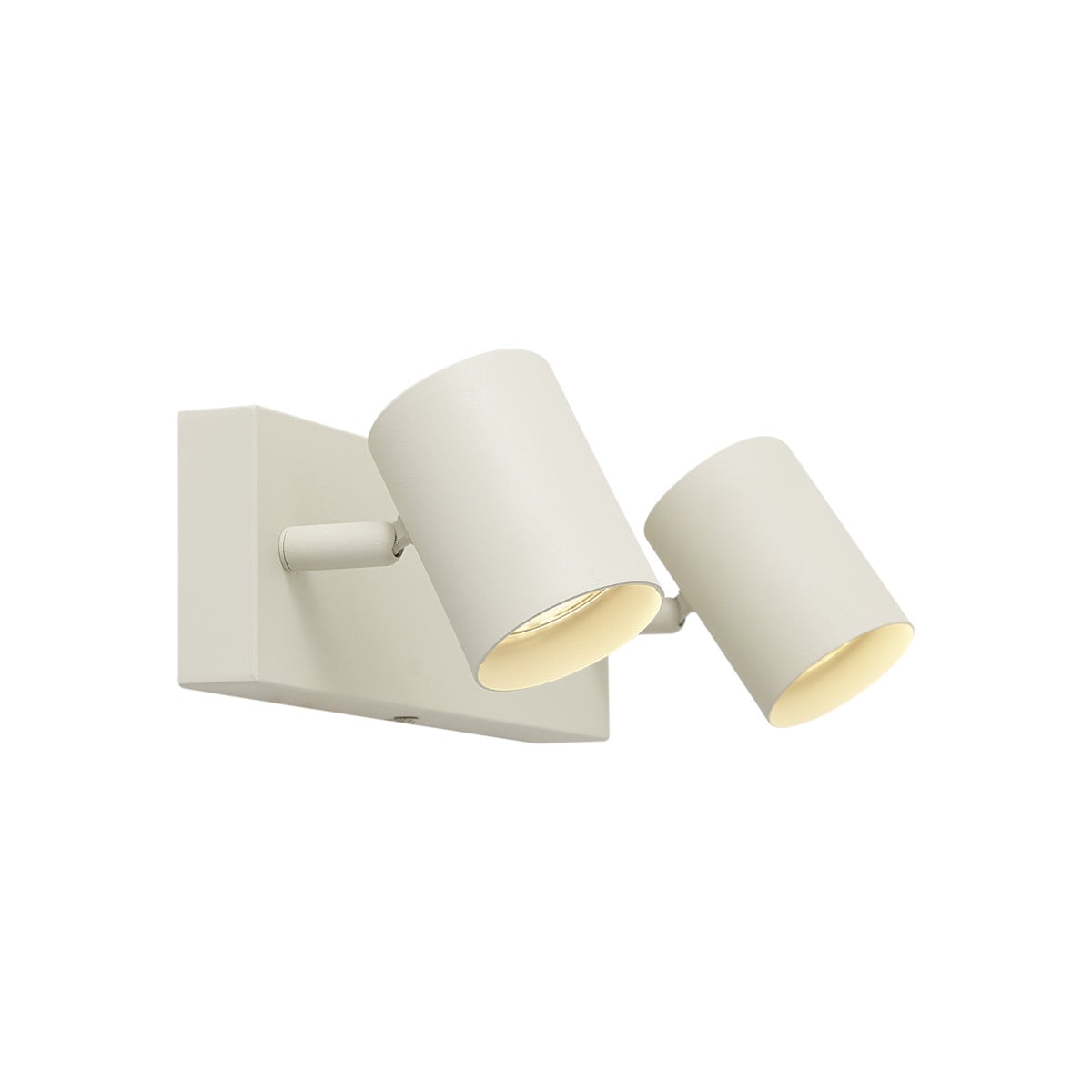 Qazqa Moderne Plafondspot Beige 2-Lichts Kantelbaar met GU10 LED-mogelijkheid