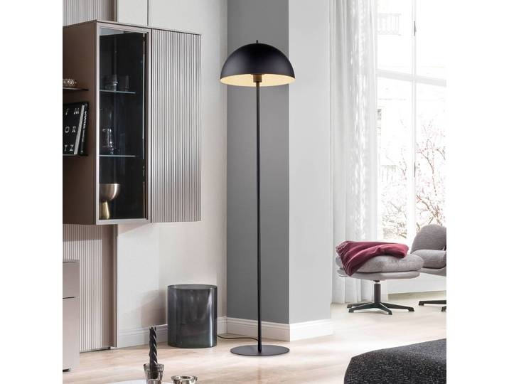 Schöner Wohnen Stehlampe Ali, schwarz, für Wohn- / Esszimmer, Metall, Skandinavisch