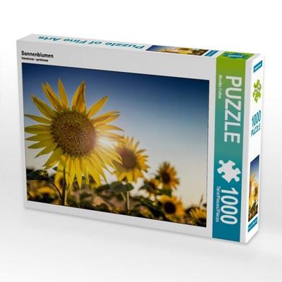 CALVENDO Puzzle Sonnenblumen | 1000 Teile Lege-Größe 64x48cm Foto-Puzzle für glückliche Stunden