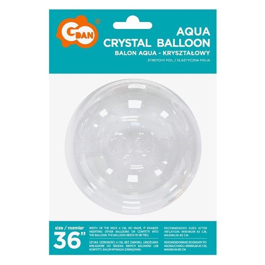 GoDan Aquakristallballon ohne Aufdruck, 92 cm (1x) (45564001)