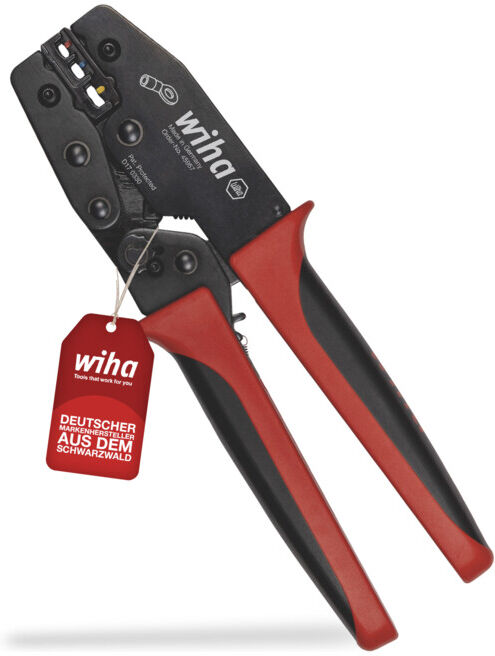 Pince à sertir Wiha pour cosses et contacts isolés 0,5 - 6mm². (45957)