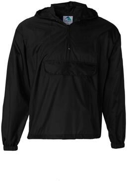 Augusta Sportswear 31300 Pullover Jacket In A Pocket in Black size 3XL   Nylon 3130