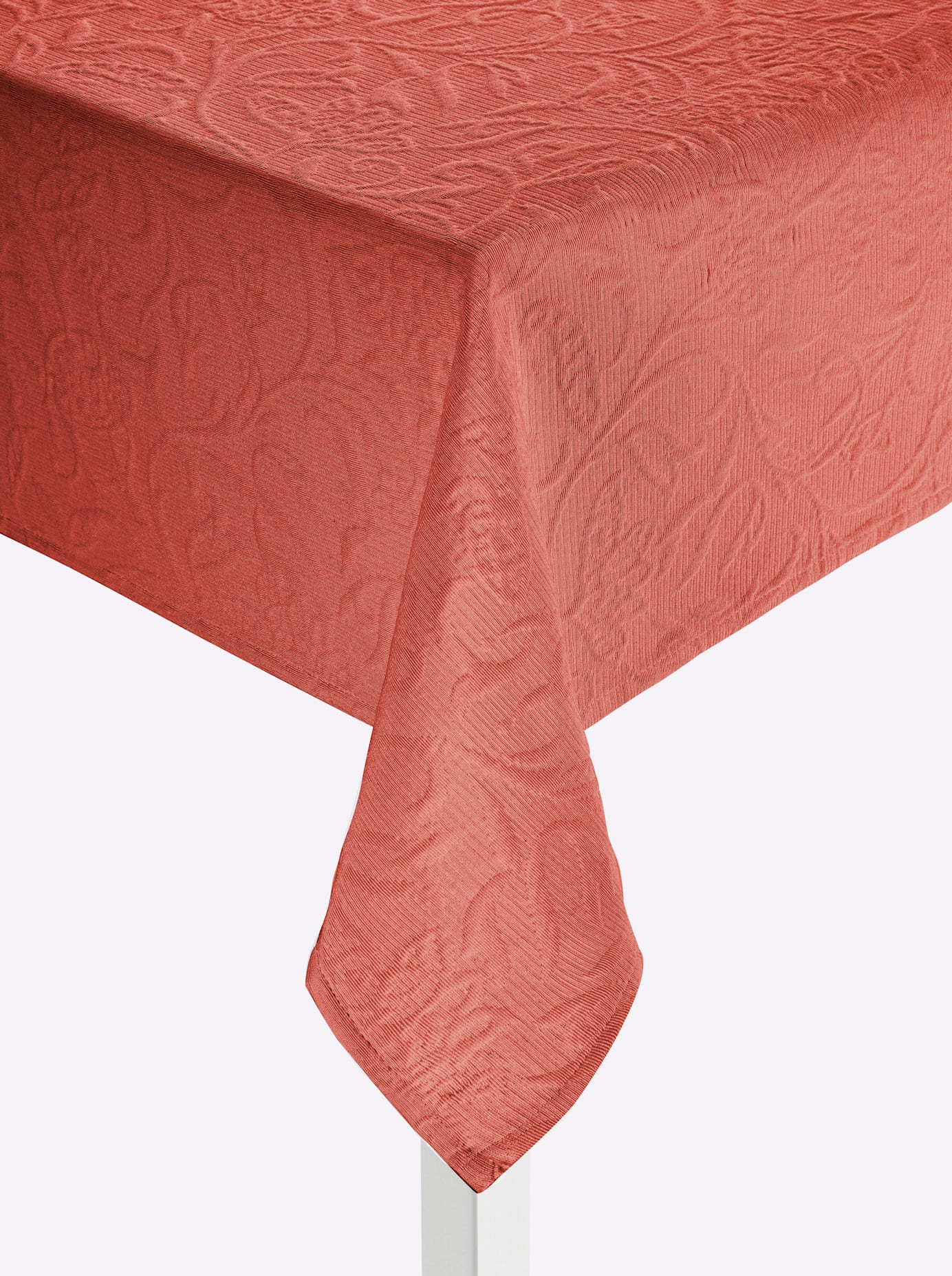Tischdecke Gr. 7, orange (terra), Ø:155cm, Tischdecken, Tischdecke terra Ø 155cm, eckig