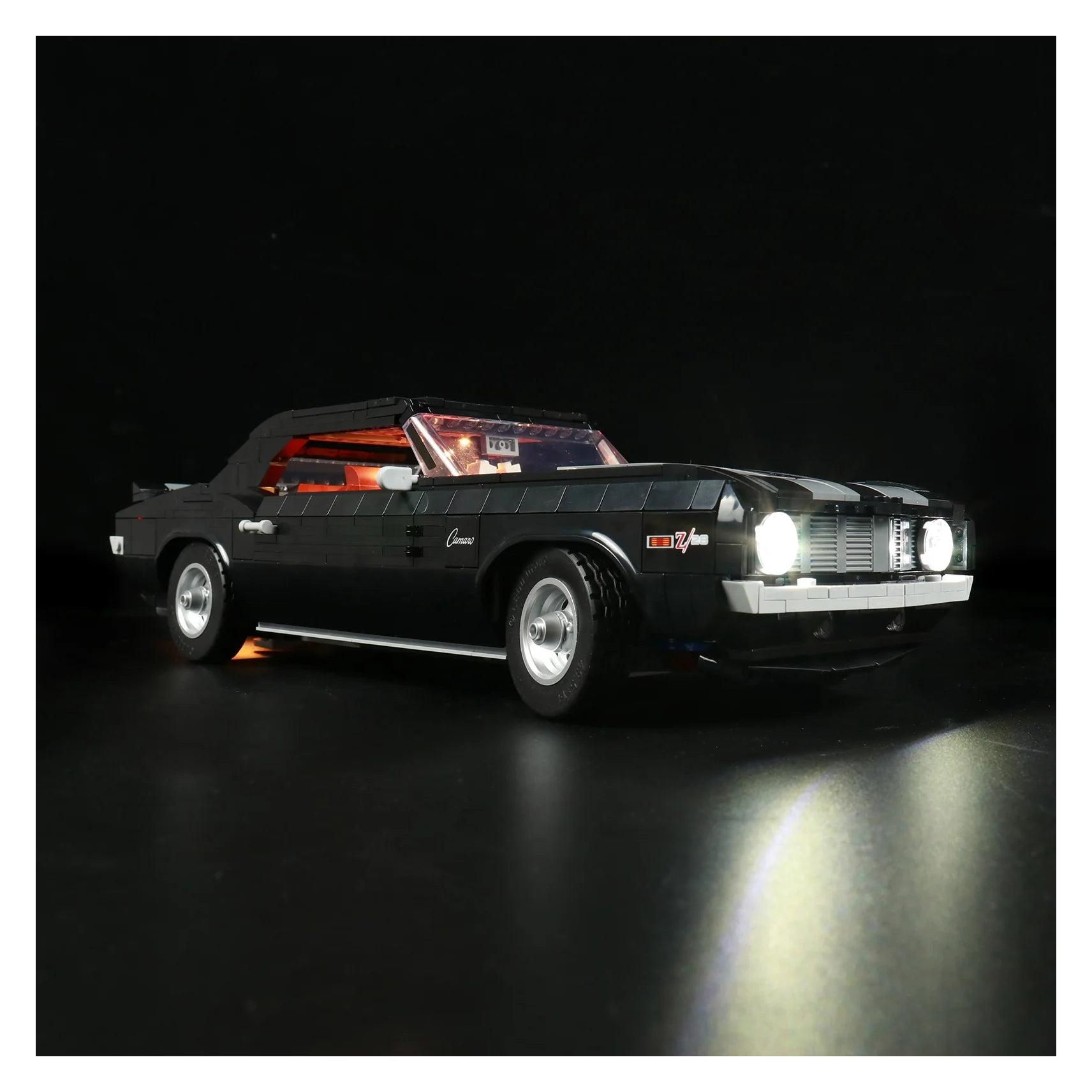 BrickBling LED Licht Set für LEGO Chevrolet Camaro Z28 (10304) inkl. Fernbedienung (P39903)