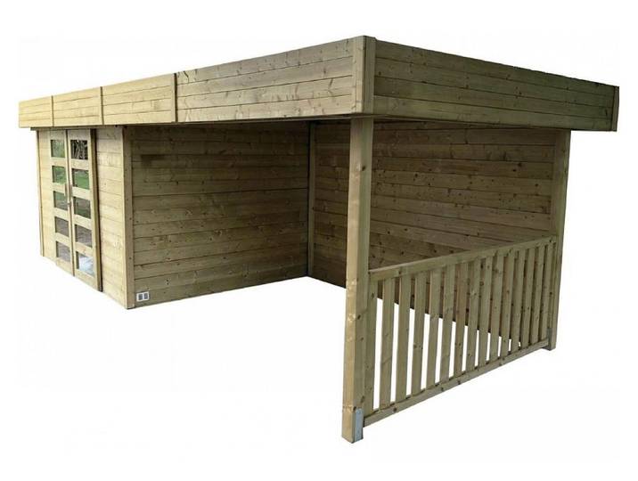 Solid Abri de jardin Arhus 28 mm autoclave 3296 + 3263 X 2416