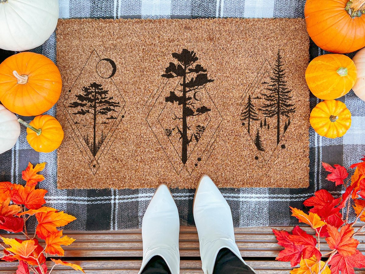 Laser Point Sacred Trees Ingangsmat 60 x 40 cm