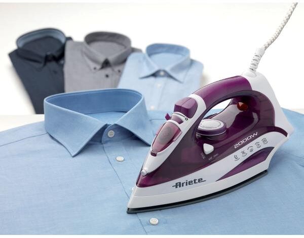 Ariete FERRO DA STIRO CERAMICO A VAPORE 2000W 6235 BIANCO/VIOLA