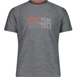 CMP Campagnolo, Herren, Funktionsshirt, Bedrucktes Dehnbare Shirt (3XL), Grau, 3XL