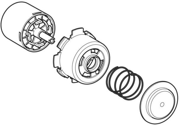 Geberit Faltenbalg d50 240794001 zu pneumatischem Drücker