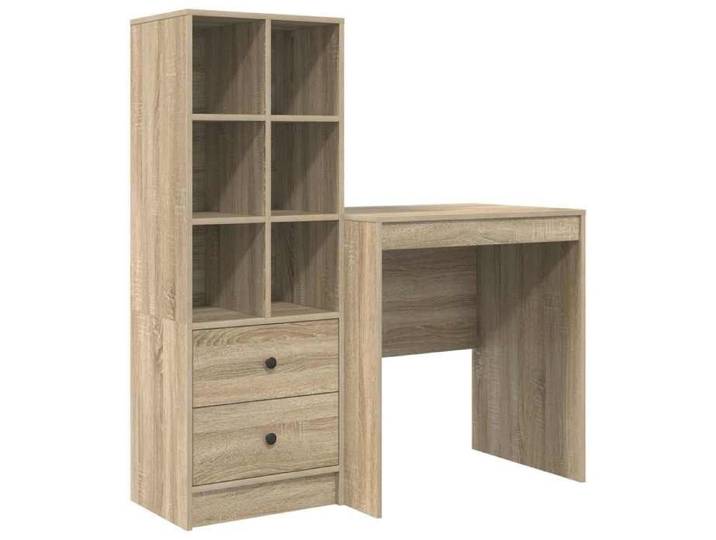 (goo74k）Marron Bureau Chêne Sonoma 115 5x50x127 cm 2 pc - Fourniture de bureau - Design Moderne