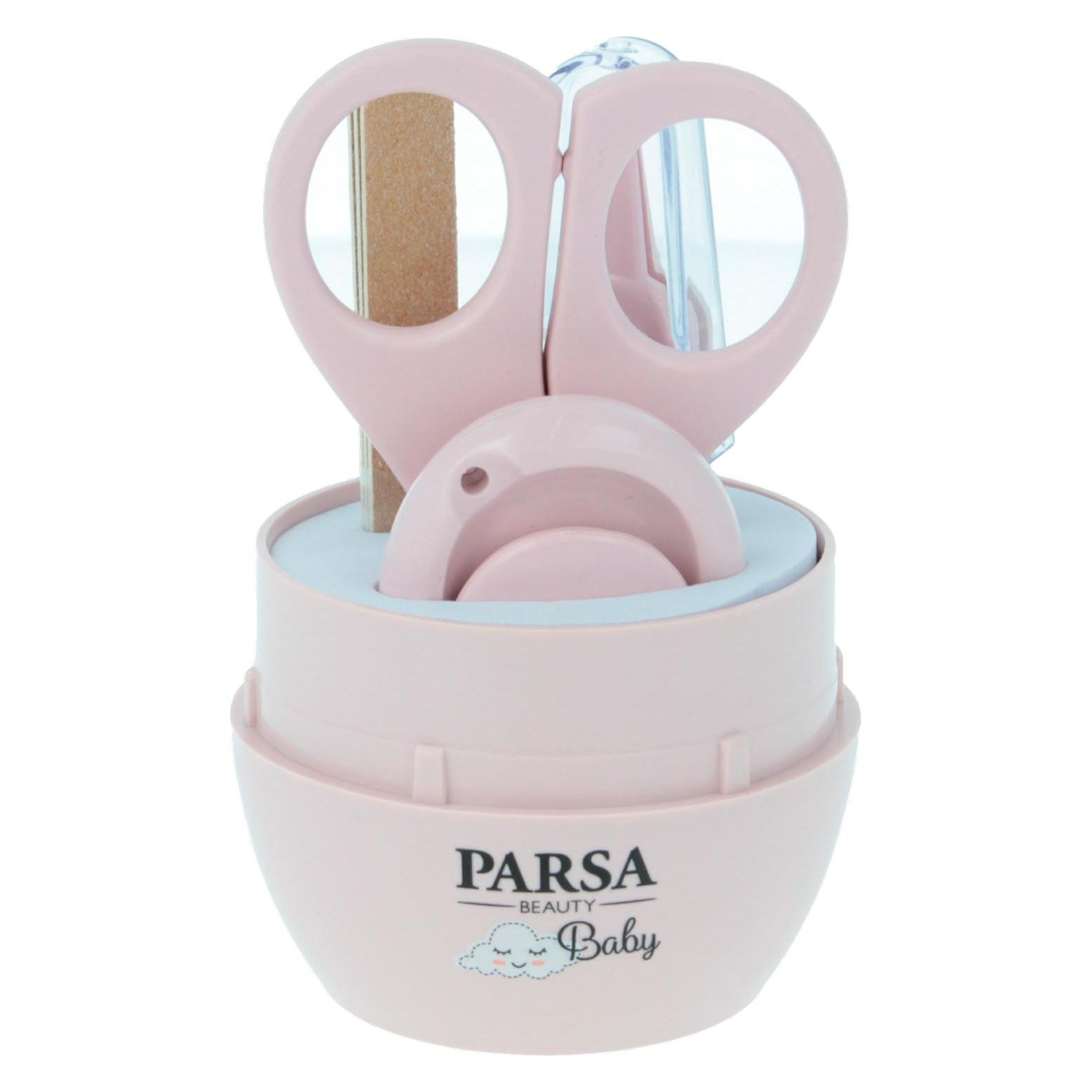 Parsa Baby 6-delt negleplejesaet, nyfødt - rosa (P00004954)