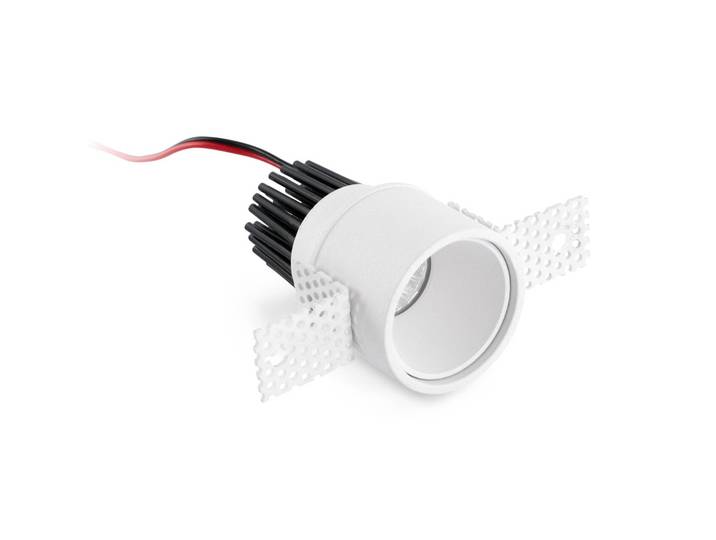 FARO BARCELONA LED-Downlight Fox Trimless, dimmbar, weiß / opal, für Wohn- / Esszimmer, Aluminium, Modern