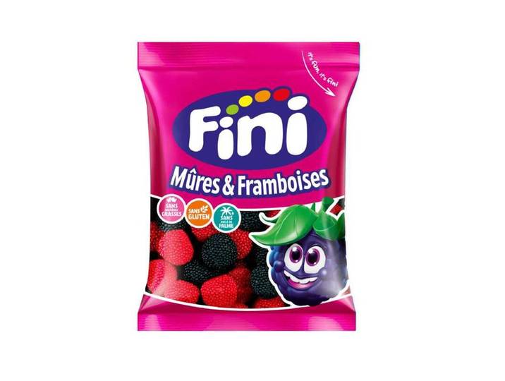 Fini Bonbons Gélifiés Halal aux Mûres, 90 g